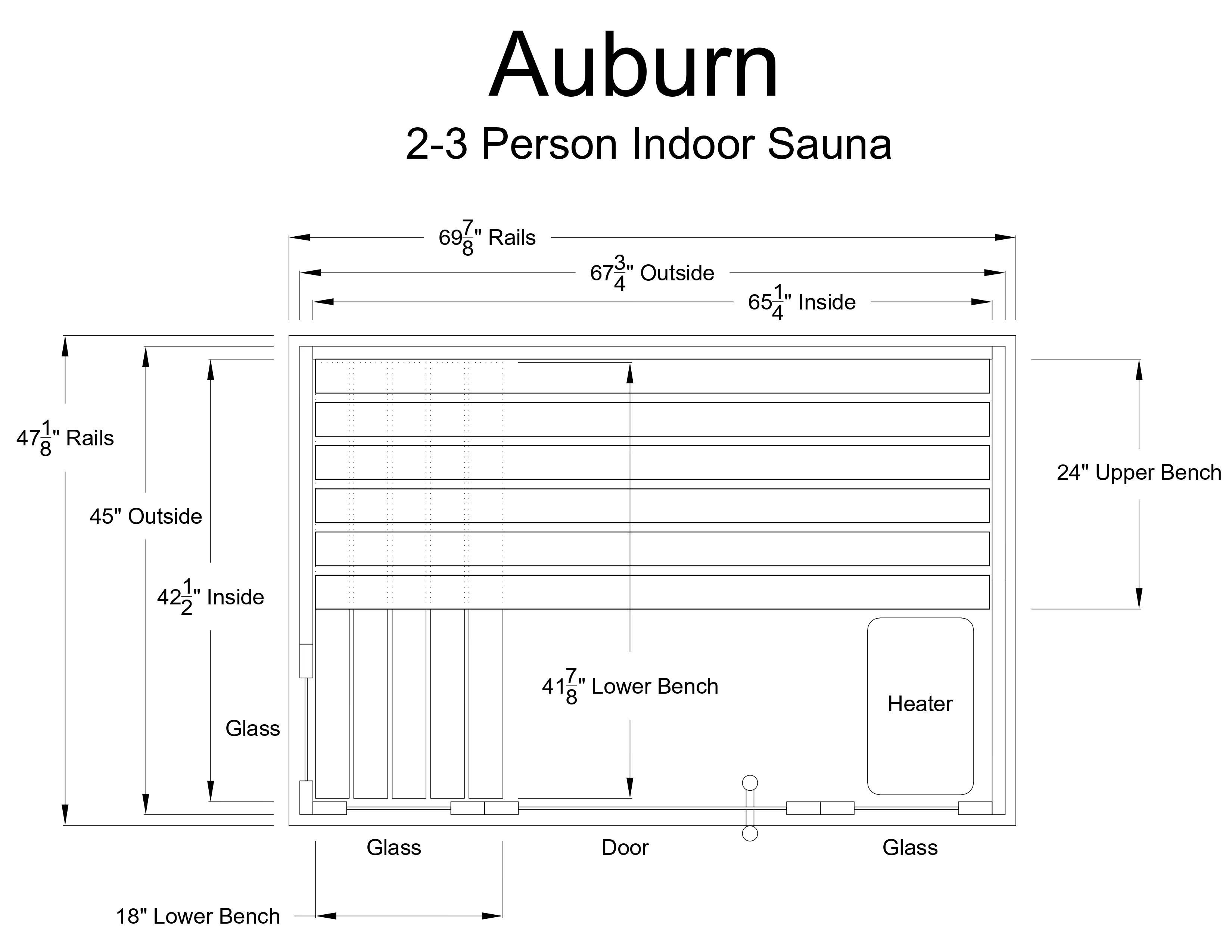 Auburn 2-3 Person Indoor Sauna - Image 14