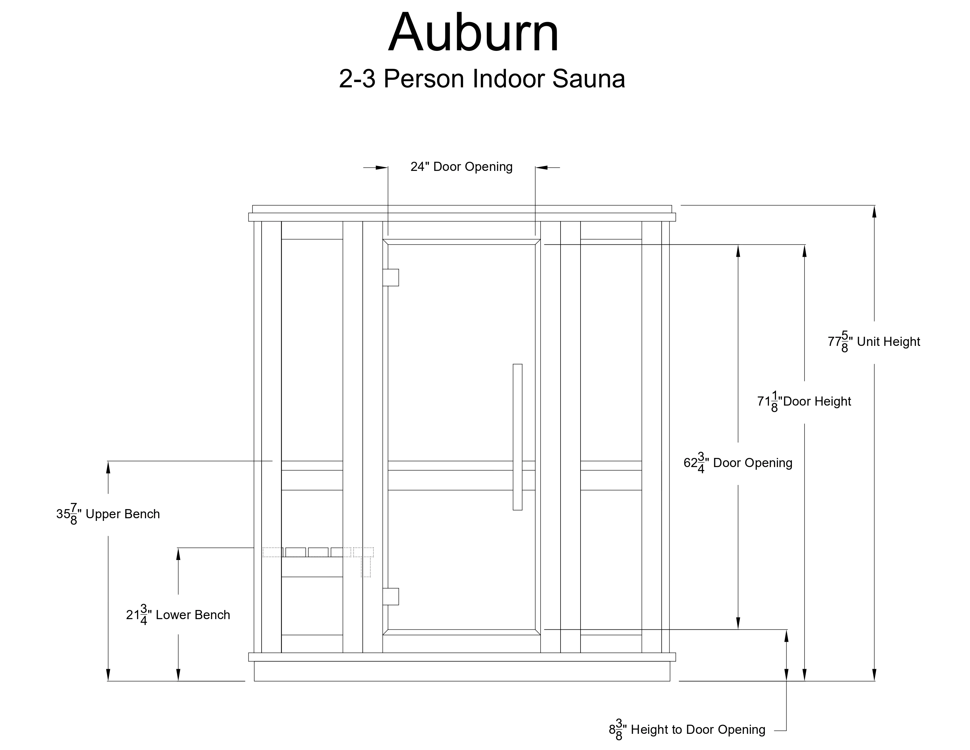 Auburn 2-3 Person Indoor Sauna - Image 15