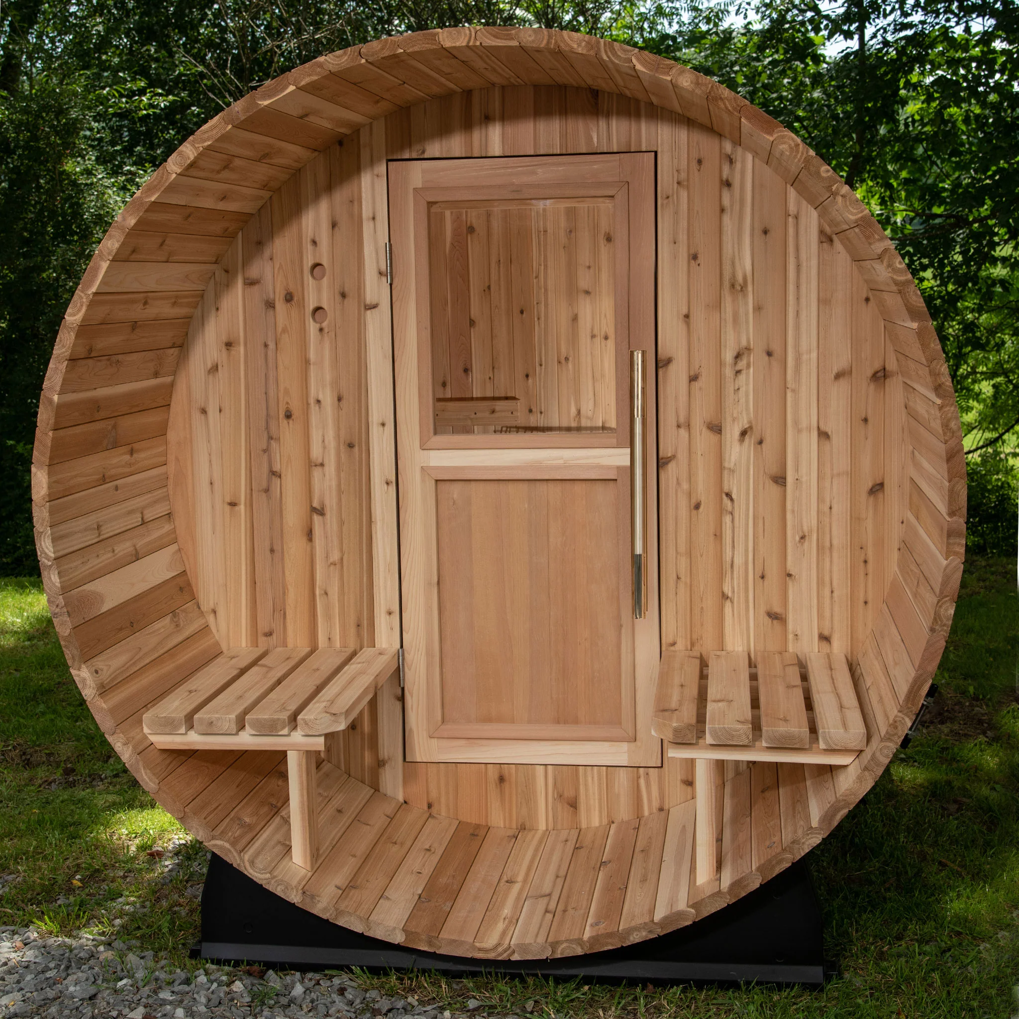 Charleston 4 Person Canopy Barrel Sauna - Image 4