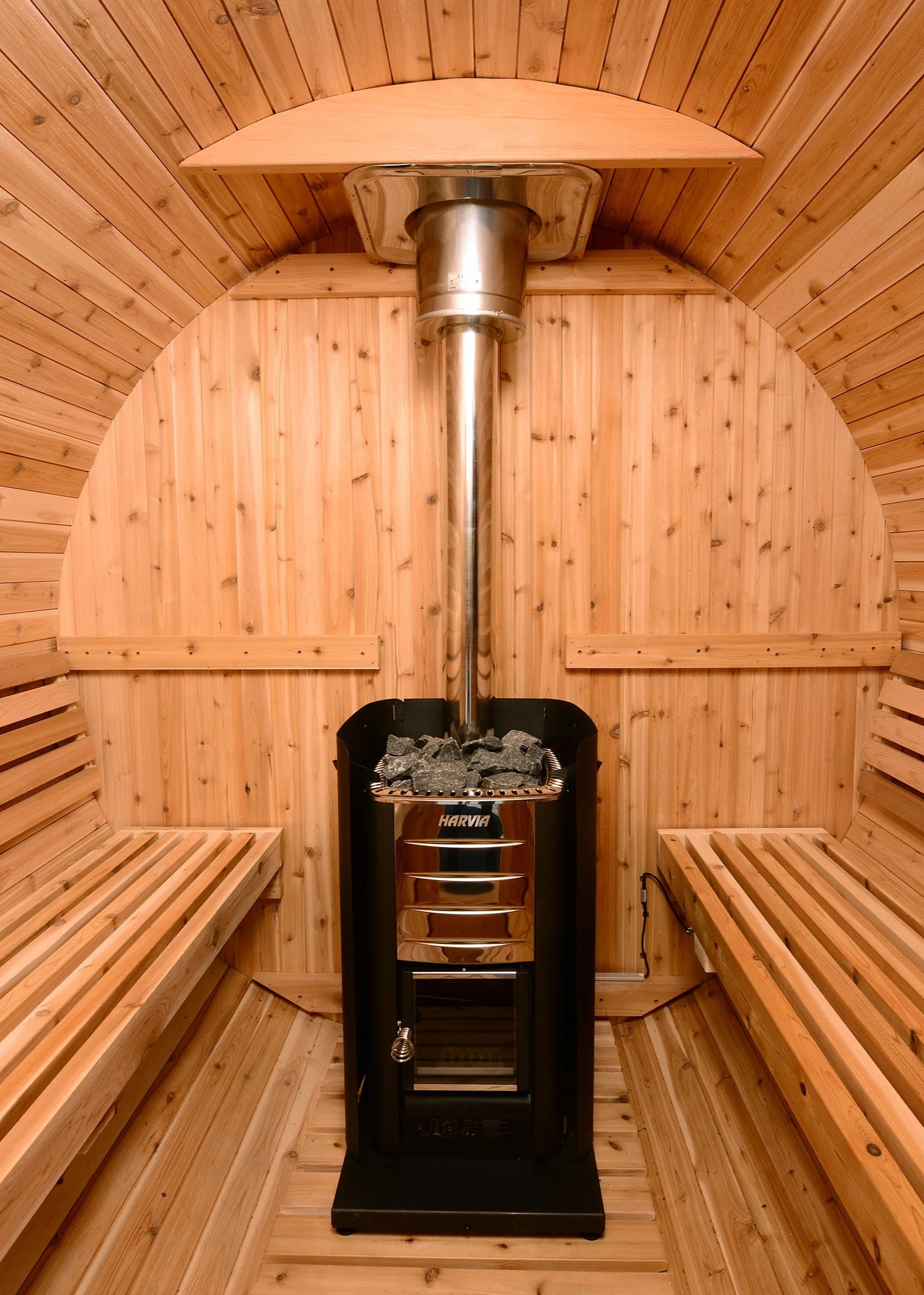 Grandview 4-6 Person Canopy Barrel Sauna - Image 9