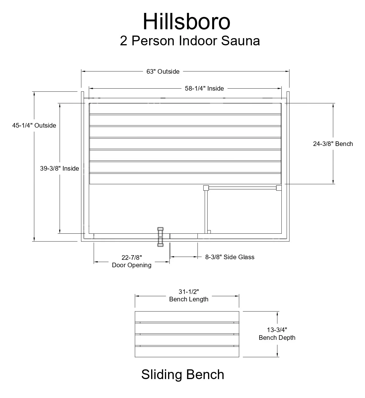 Hillsboro 2 Person Indoor Sauna - Image 9