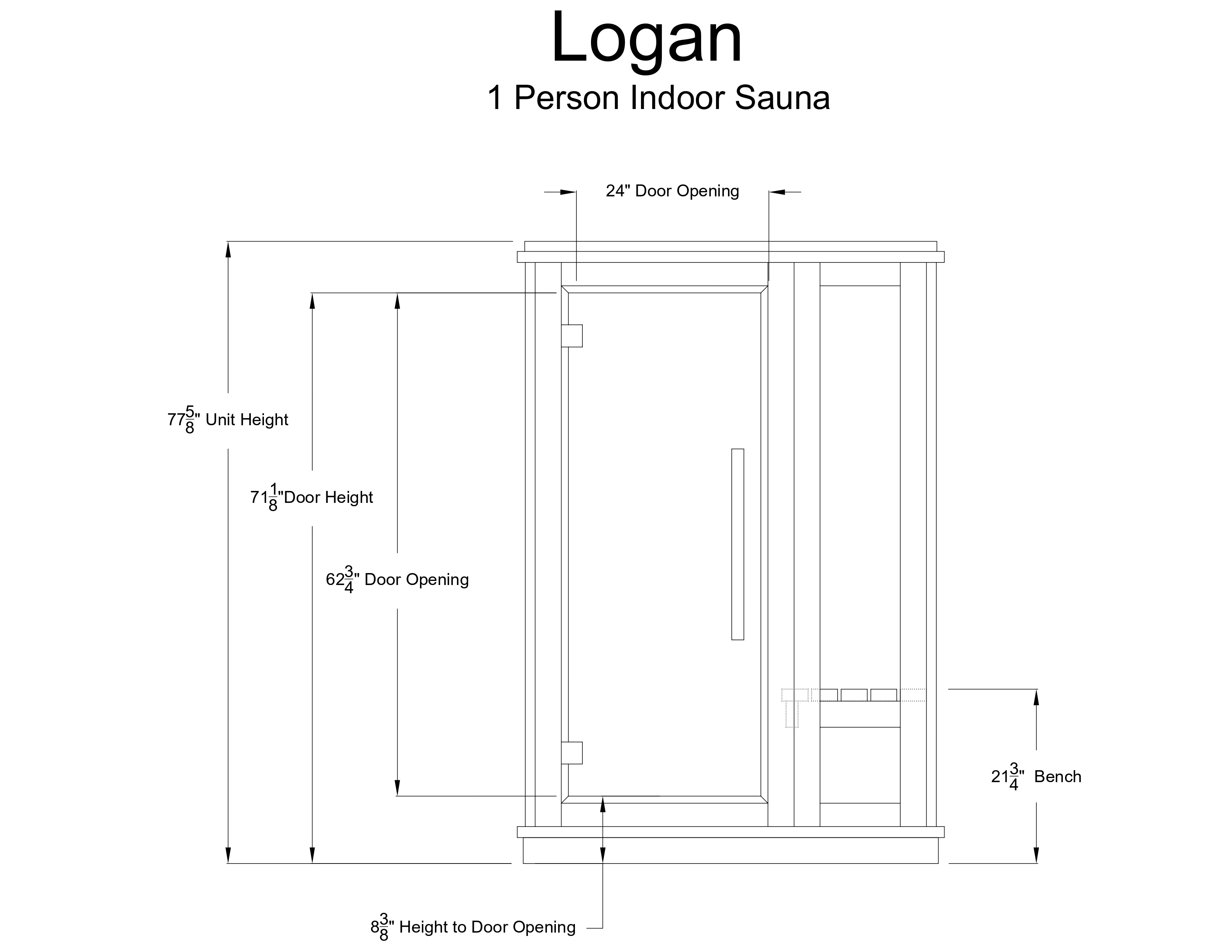 Logan 1 Person Indoor Sauna - Image 9