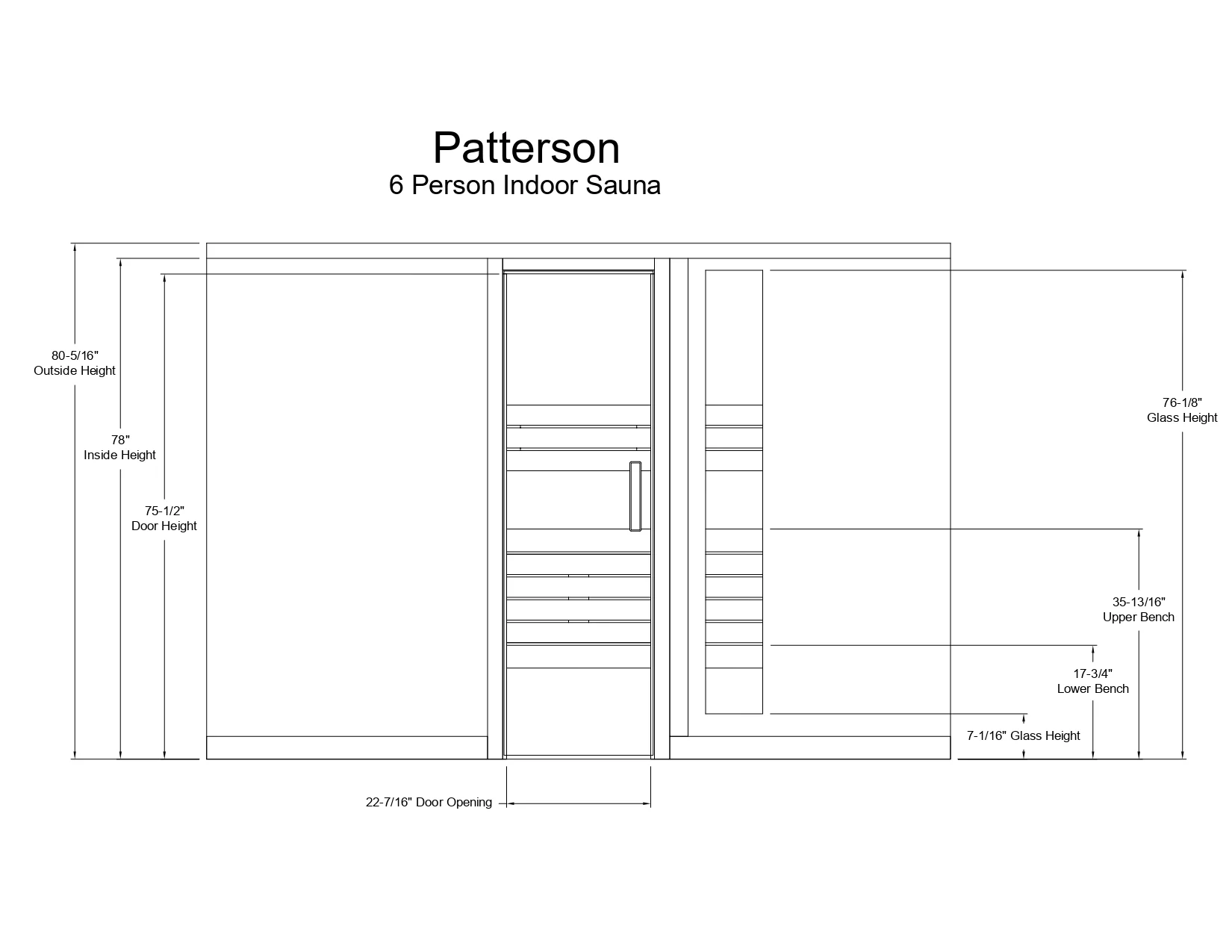 Patterson 6 Person Indoor Sauna - Image 9
