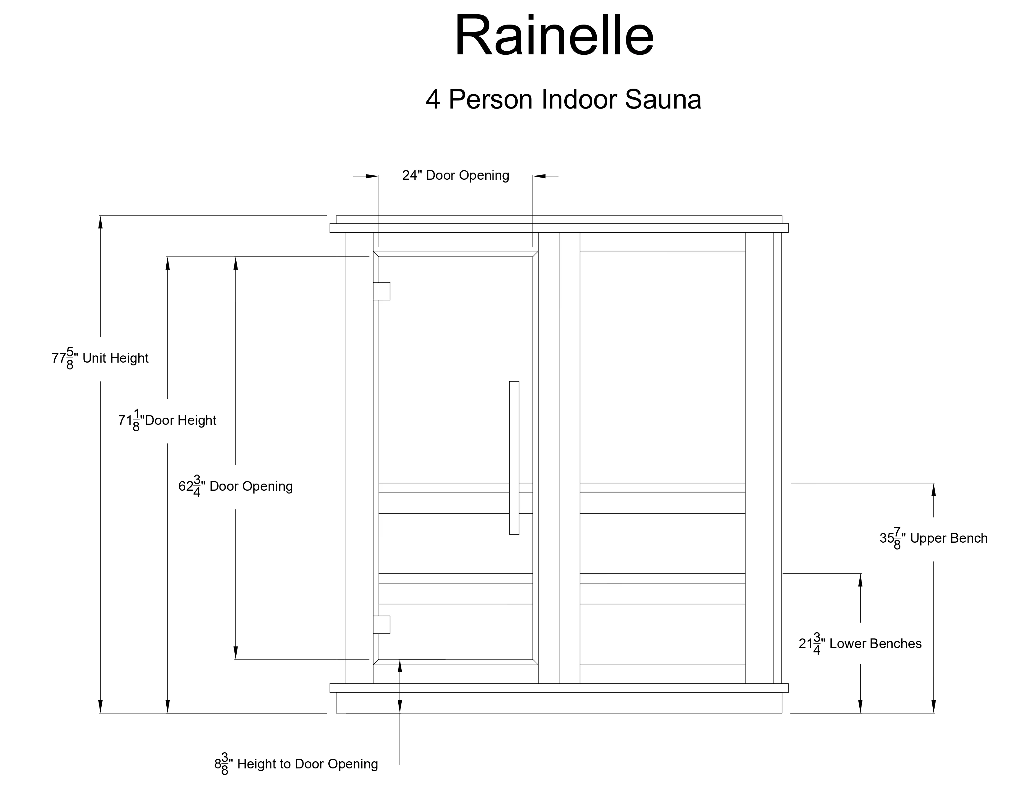 Rainelle 4 Person Indoor Sauna - Image 10