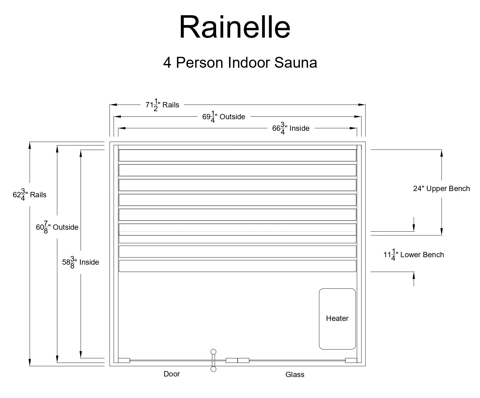 Rainelle 4 Person Indoor Sauna - Image 11