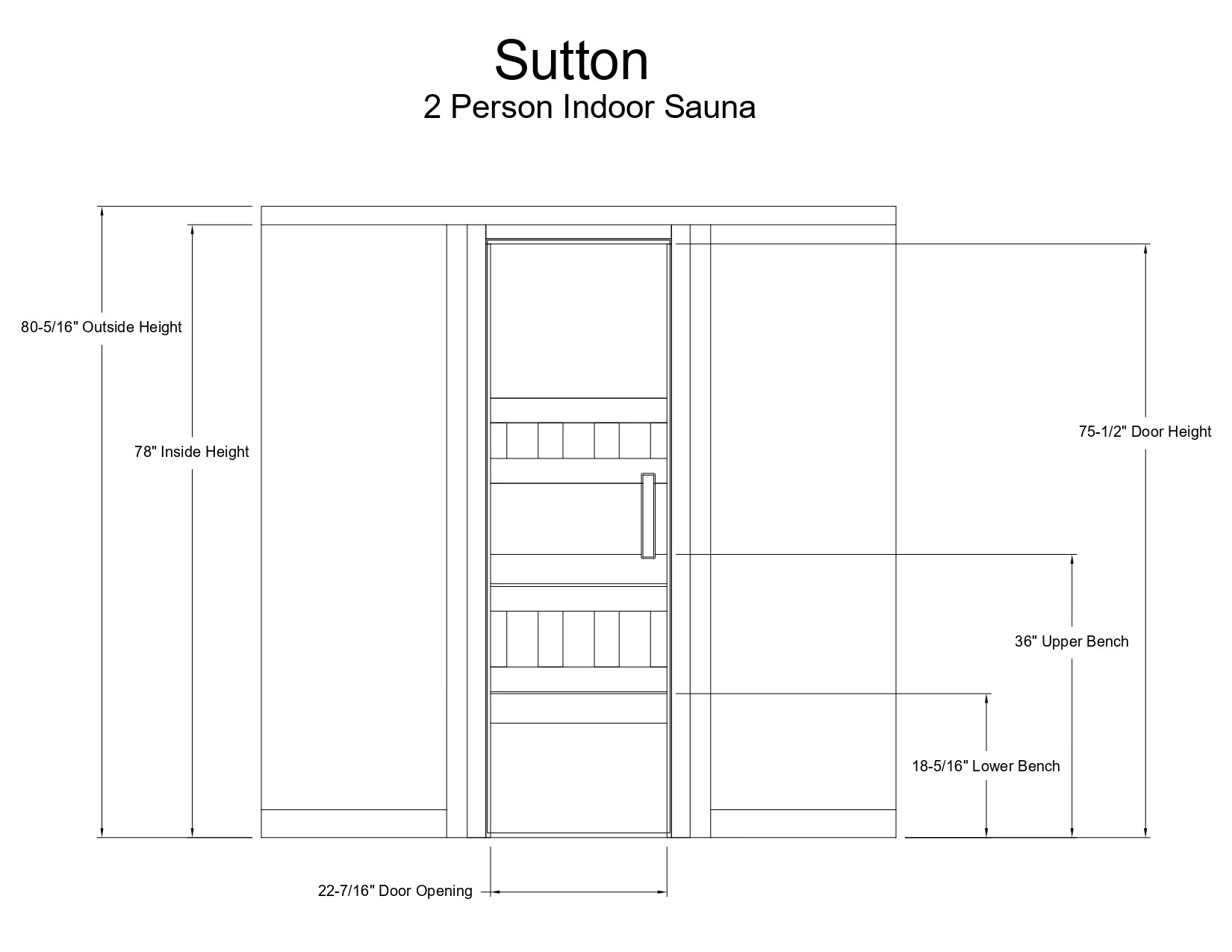 Sutton 2-person Indoor Sauna - Image 10