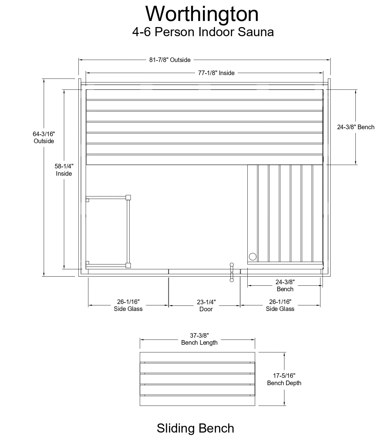 Worthington 4-6 Person Indoor Sauna - Image 8
